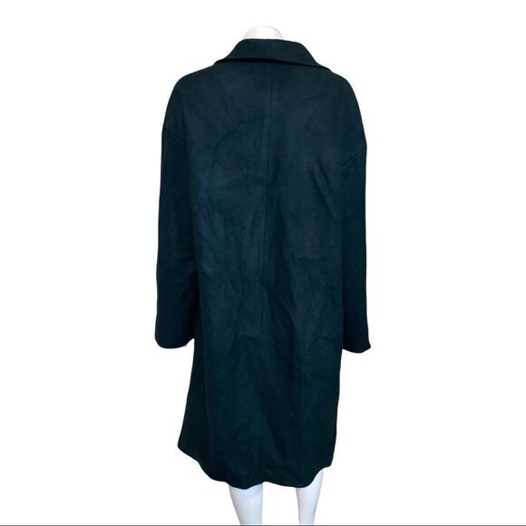 Kendall + Kylie Single Breasted Drop Shoulder Jade Coat Size XL NWT - Picture 3 of 8